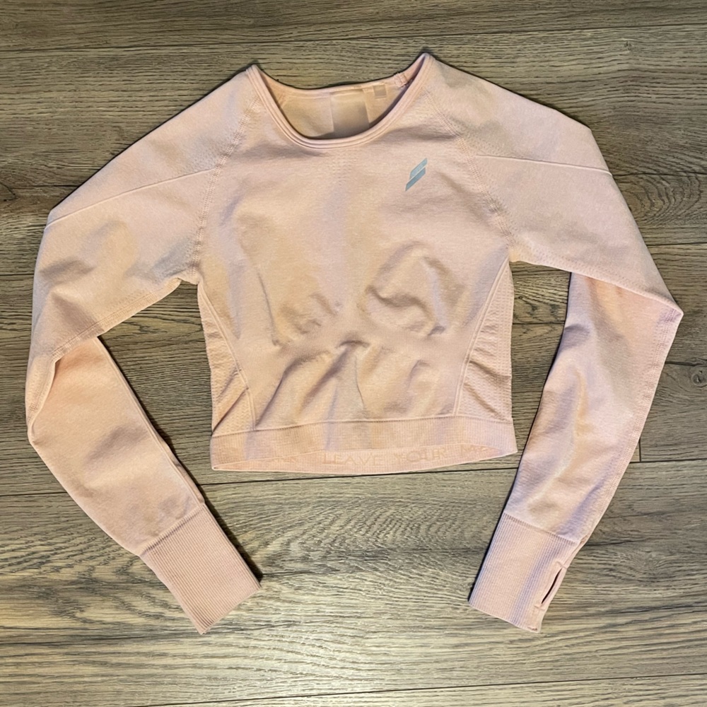 DoYouEven light peach long sleeve